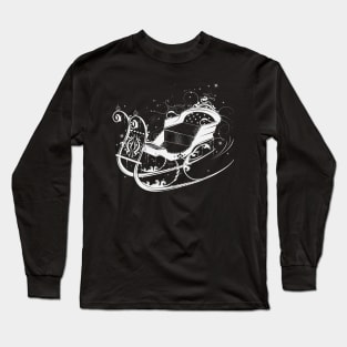 beautiful white sled Long Sleeve T-Shirt